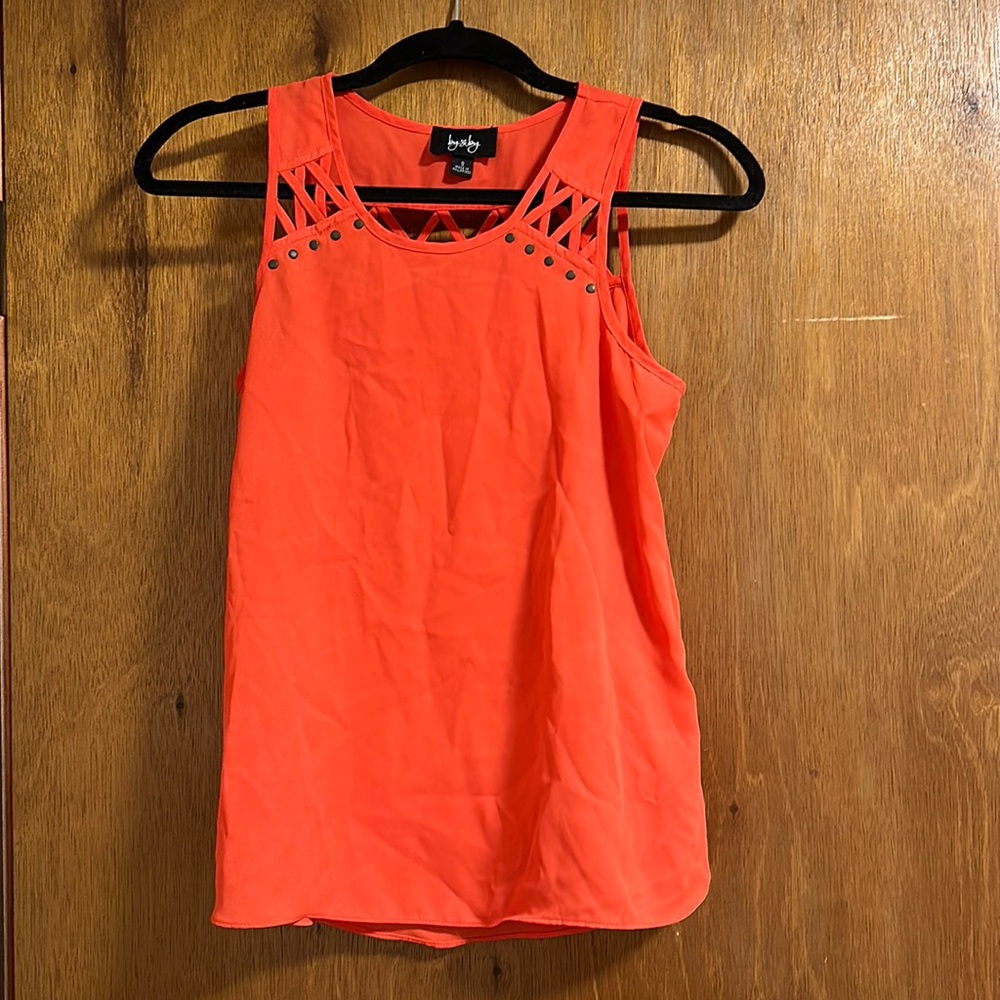 By & By Orange Tank Top